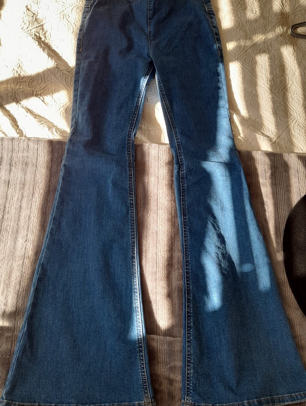 We The Free Indigo Flared Wide-Leg Jeans